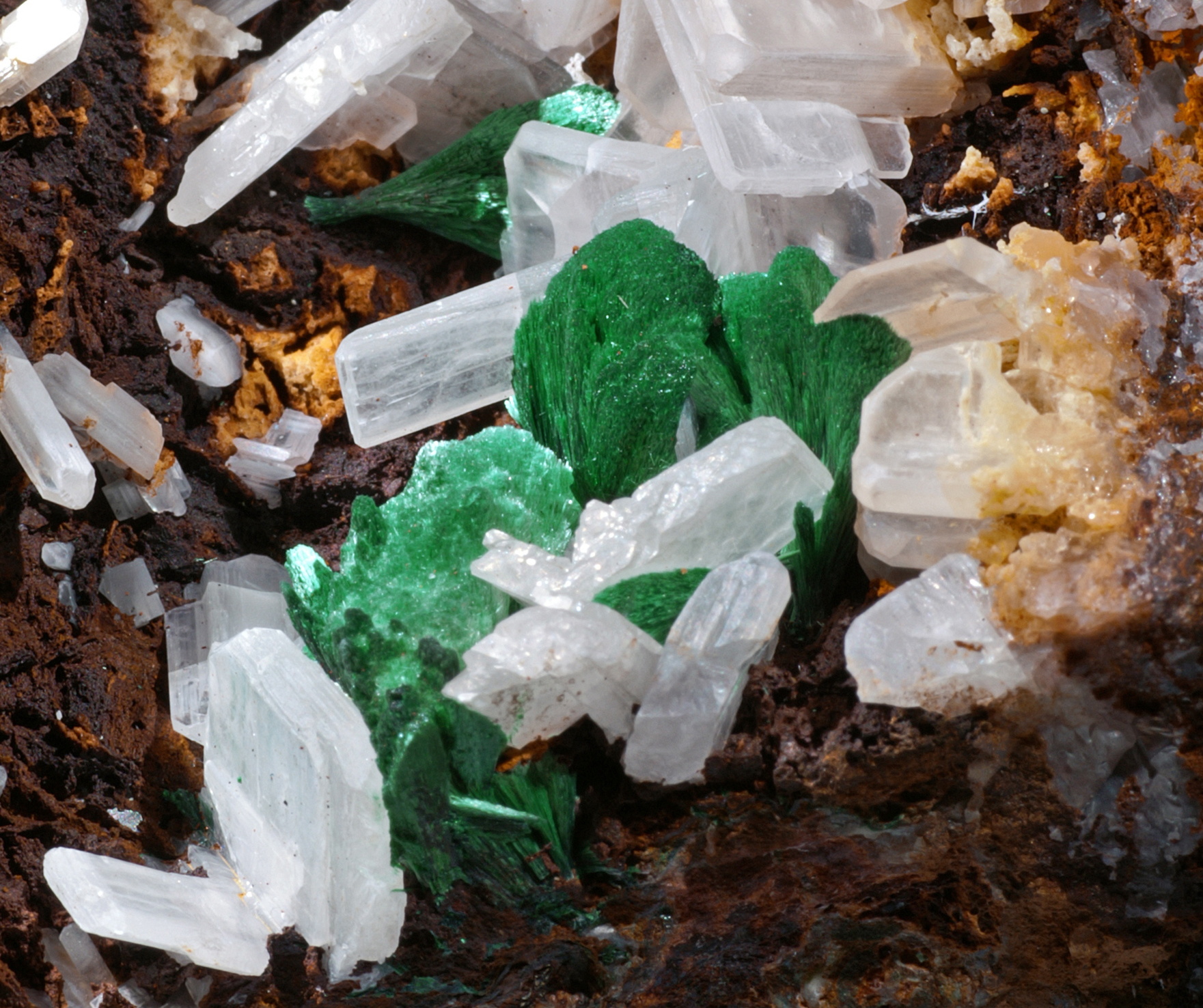 Pennsylvania cerussite and malachite