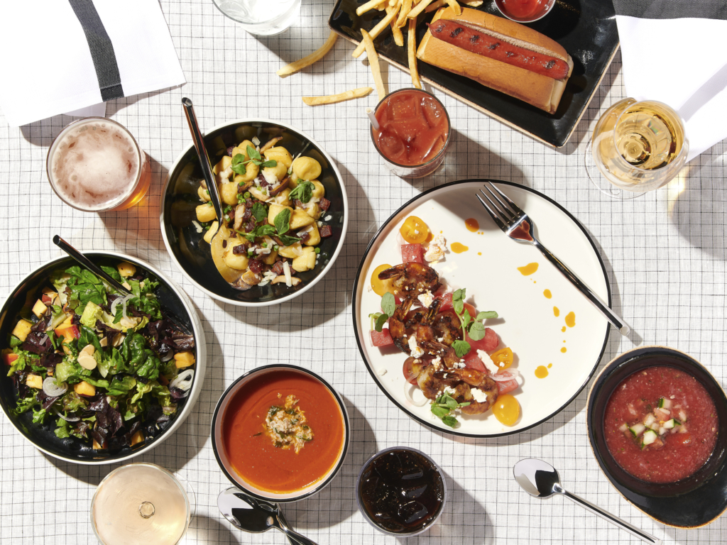 food on a table