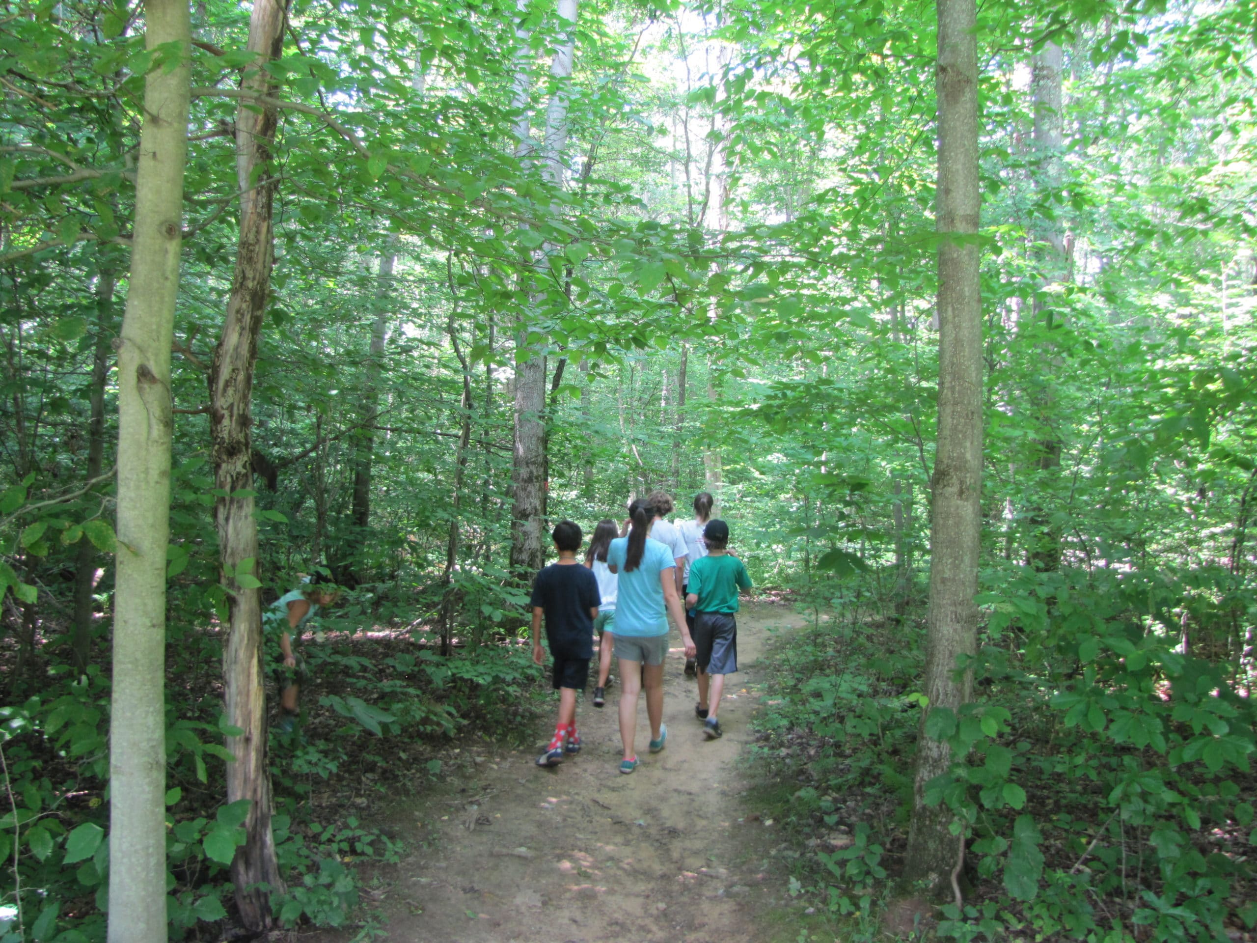 Children on Hike at Powdermill