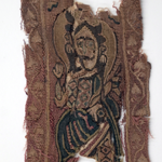 Textile fragment of a Coptic garment depicting Jesus