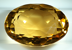 13.79 carat citrine donated by John L. Lewis in 1902
