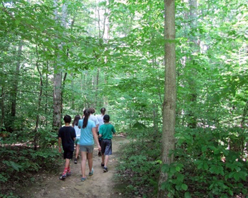 Hikers at Powdermill Nature Reserve