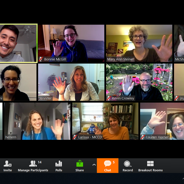 museum educators and scientists on zoom